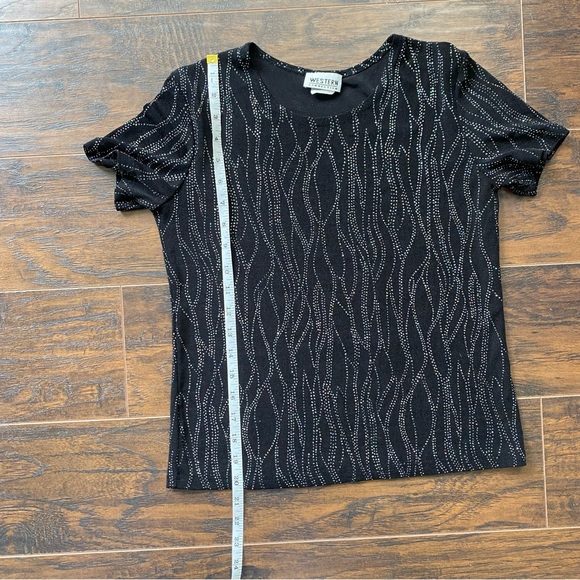 vintage sparkling print top - Picture 6 of 6